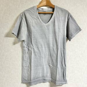 Hanes　Tシャツ / Vネック　グレー系　サイズM　　W018　　　