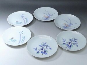 ▲80SK2117▲Noritake オールドノリタケ 日本陶器会社　絵皿6点　プレート　飾皿　取皿/ヤジロベー