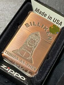 zippo ビリケン ブロンズ 幸福の神 希少モデル 2010年製 BILLIKEN ケース 保証書付き