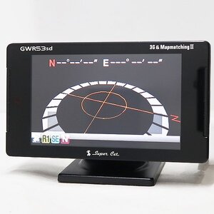 DKG★送料無料★ Yupiteru ユピテル SUPER CAT スーパーキャット GPS レーダー探知機 GWR53sd　台座 SDカード 付き