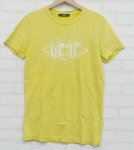 5T9373【クリックポスト対応】 ディーゼル 半袖ダメージ加工スターTシャツ DIESEL