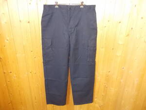 e989◆デッドストック Dickies チノカーゴパンツ◆w38 大きいサイズ ネイビー色 US古着 7113038DN ディッキーズ パンツ 6H