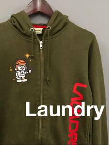ランドリー Laundry スウェットパーカー SSサイズ 長袖 宇宙 衣類 ファッション 劣化！●