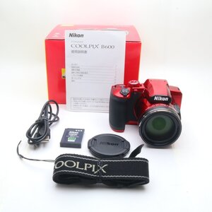 Nikon デジタルカメラ COOLPIX B600 RD 光学60倍 軽量 クールピクス レッド B600RD