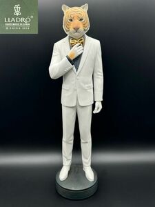 【O63-6】LLADRO リヤロド タイガーマン 虎 人形置物 フィギュリン