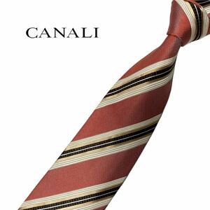 CANALI ネクタイ レジメンタル柄 ストライプ柄 カナーリ USED 中古 m1188