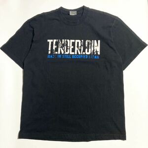 TENDERLOIN ☆ ボルネオスカル プリント Tシャツ 半袖 ブラック XL 希少 人気 バイカー アメカジ メキシコ製 テンダーロイン 古着■SAP335