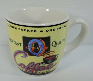 ☆V08■CONSTANT　QUALITY　COFFEE　コンスタントクオリティ・コーヒー　マグカップ　陶器製■カリフォルニア　未使用