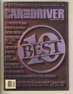 【c9500】87.1 CARandDRIVER／ベスト10 - Cars/RACES/PERFORMERS/Wild Things/Designers...、スターリング825SL、BMW 735i、...