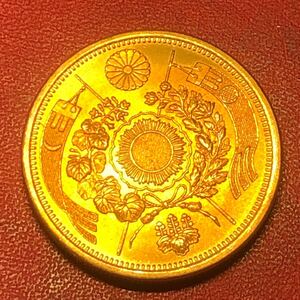 二十圓　 古銭　 金貨　 大日本　明治10年　 竜　 菊紋　 貿易銀　新20円金貨　近代硬貨　旧貨幣　コイン