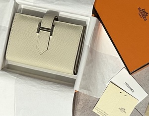 ★正規品　HERMES エルメス ベアンミニ シルバー金具 Hロゴ　コインケース　カードケース　ミニ財布　財布　ウォレット　ミニマム★