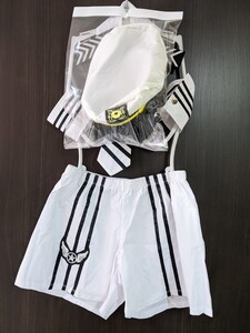 アウトレット フリーサイズ 新品 セクシー メンズ 水兵制服 船長服 コスプレ 色シミ有り ホワイト 品番：GN-437