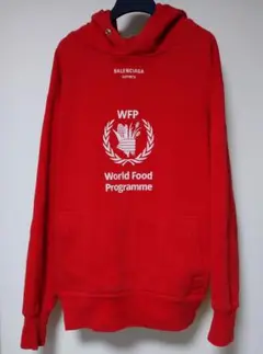 バレンシアガ パーカー WFP 赤 S World Food Program