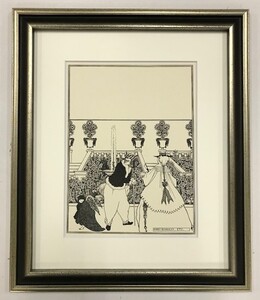 【特価】　≪　　オーブリー・ビアズリー　　≫　　オリジナルラインブロック　　COVER DESIGN THE SAVOY-3 　1900年　　AUBREY　BEARDSLEY