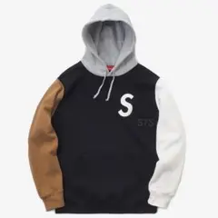 S Logo Colorblocked Hooded Sweatshirt