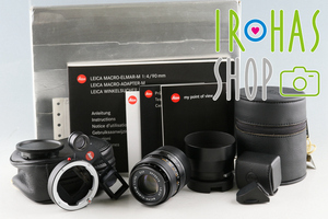 Leica Macro Elmar-M 90mm F/4 Lens Set With Box #56158L1