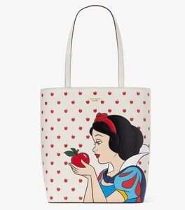 2024春夏♪ US限定☆日本未発売　限定コラボ　Disney x Kate Spade New York Snow White Waverly Tote 白雪姫トートバック　本物をお届け♪