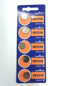 ●安心・信頼の品質●ムラタ（旧ソニー）MURATA（旧SONY） リチウム電池　CR1216×5個！