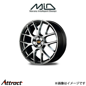 MID RMP 027F アルミホイール 4本 MPV LY3P(18×7J 5-114.3 INSET48 ハイパーメタルコート/ミラーカット)