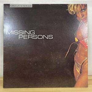 D20■【US盤/LP】Missing Persons ミッシング・パーソンズ / Missing Persons ● Capitol Records / DLP-15001 / シンセポップ 230420