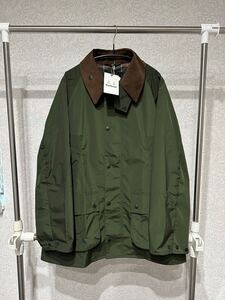 新品 40 Barbour OS CASUAL TRANSPORTER バブアー トランスポーター ピーチスキン ノンオイルドジャケット BEDALE 別注 コート オリーブ