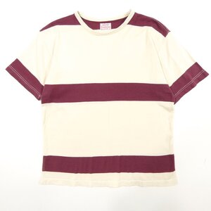 CUSHMAN クッシュマン 半袖 ボーダー Tシャツ size S #30412 送料360円 アメカジ トップス コットン