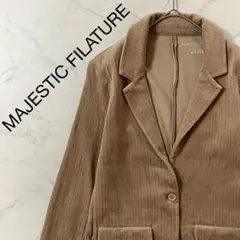 美品 MAJESTIC FILATURE ベロア 長袖 デーラード ジャケット