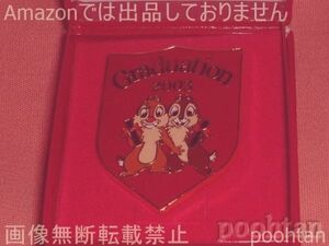 #ディズニーストア 公式 2003年 チップ&デール ピンバッジ 赤