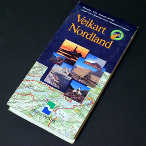 ヌールラン県道路地図 1998/98年版 1：400000 NORDLAND NORWAY ノルウェー