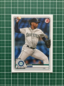 ★TOPPS MLB 2020 BOWMAN #15 JUSTIN DUNN［SEATTLE MARINERS］ベースカード ルーキー RC 20★