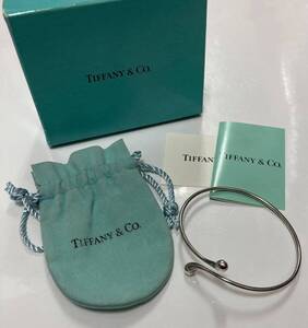 Tiffany &Co. ティファニー 希少♪ ティアドロップ バングル シルバー 刻印 925 ブレスレット ヴィンテージ 