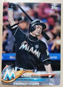 ★ICHIRO イチロー TOPPS 2018 #MLB-1 メジャーリーグ MIAMI MARLINS マイアミ マーリンズ PROMO 日本人 非売品 LEGEND MVP 首位打者