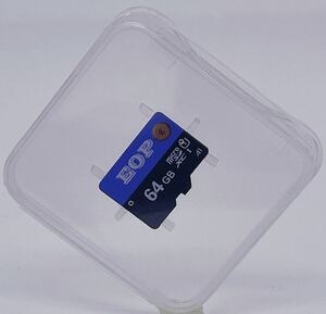 Micro SD カード 64GB Class10 EOP製 MicroSDメモリーカード マイクロSDカード Micro SD プラケース付き /新品バルク品