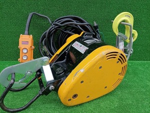 中古品 RYOBI リョービ 60kg 電動ウインチ WI-62 荷揚げ機 100V仕様 揚程14m