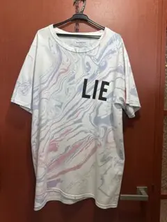 Black weirdos marbling tie dye Tシャツ LIE