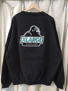 X-LARGE XLARGE エクストララージ CHENILLE SLANTED OG CREWNECK SWEATSHIRT ブラック XL 最新人気商品 値下げしました！