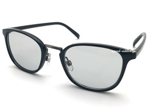 CLASSIC METAL BRIDGE BOSTON SUNGLASS BLACK × LIGHT SMOKE/クラシックメタルブリッジボストンサングラス黒縁スモークメタコン小ぶり定番