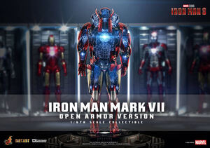 ホットトイズ 1/6 アイアンマン３ アイアンマン・マーク７ （オープン・アーマー版） 未開封新品 DS004D51 Iron Man Mark 7 hottoys