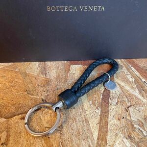 1円　美品 ボッテガヴェネタ イントレチャートBOTTEGA VENETA 財布 男女 小銭入れ 新型 ラムレザー■キーリング ブラック