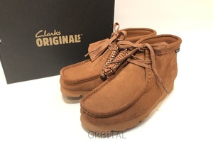 経堂) Clarks クラークス 未使用 WallabeeBT.GTX レディース ワラビーブーツ ゴアテックス モカビスクスエード UK5 24cm