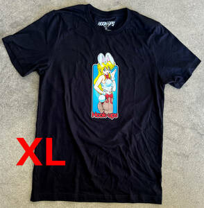 未使用新品 XL Bunny Girl T-shirt BLACK 黒 Hook-Ups バニーガールジェルミクラインindustries 半袖Tシャツ