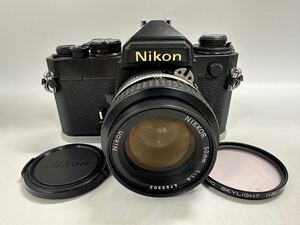 【1Y1】1円スタート NIKON FE レンズ Nikon NIKKOR 50mm 1:1.4 ニコン 一眼レフ フィルムカメラ ブラック