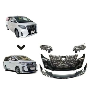 【新商品】アルファード30前期→後期SC仕様 アップグレード Mタイプ フロントバンパーSET /トヨタ TOYOTA 社外品　30ALP-003