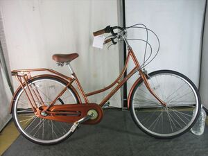 Ｄ825　★16800円★整備済み 　中古自転車 【軽快車　BE-ALL　オレンジ　26インチ　42ｃｍ】入札お待ちしております(*^▽^*)