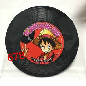 東京ワンピースタワー ルフィ レコード型バッジ トンガリフェス 謎解き 消えた楽譜を探せ アクリル バッチ 東京タワー