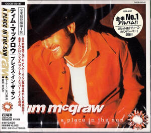 ◆CD/帯付き/シールド未開封新品◆Tim McGraw「A Place In The Sun」COCB-50147、Folk, World, & Country、プロモ/見本盤《PY0208》