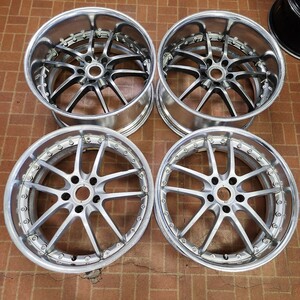 深リム　当時物　希少　PIAA　RACING　PS52　19インチ　8.5J+33　10J+25　5H-114.3　中古