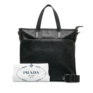 プラダ ハンドバッグ ショルダーバッグ 2WAY ブラック レザー レディース PRADA 【中古】