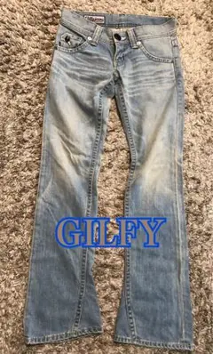 GILFY ブーツカットデニム Gilly jeans ライトブルー