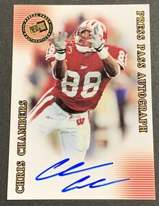 2001 Press Pass Certified Signature Edition Chris Chambers Auto NFL RC Rookie サイン　ルーキー　カード